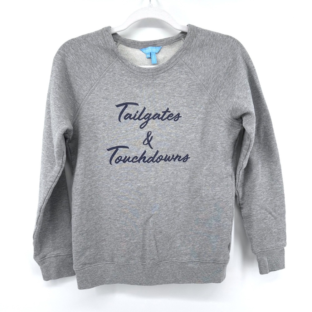 Draper James Sweatshirt Womens XS Gray Tailgates & Touchdowns Raglan Stadium FNL